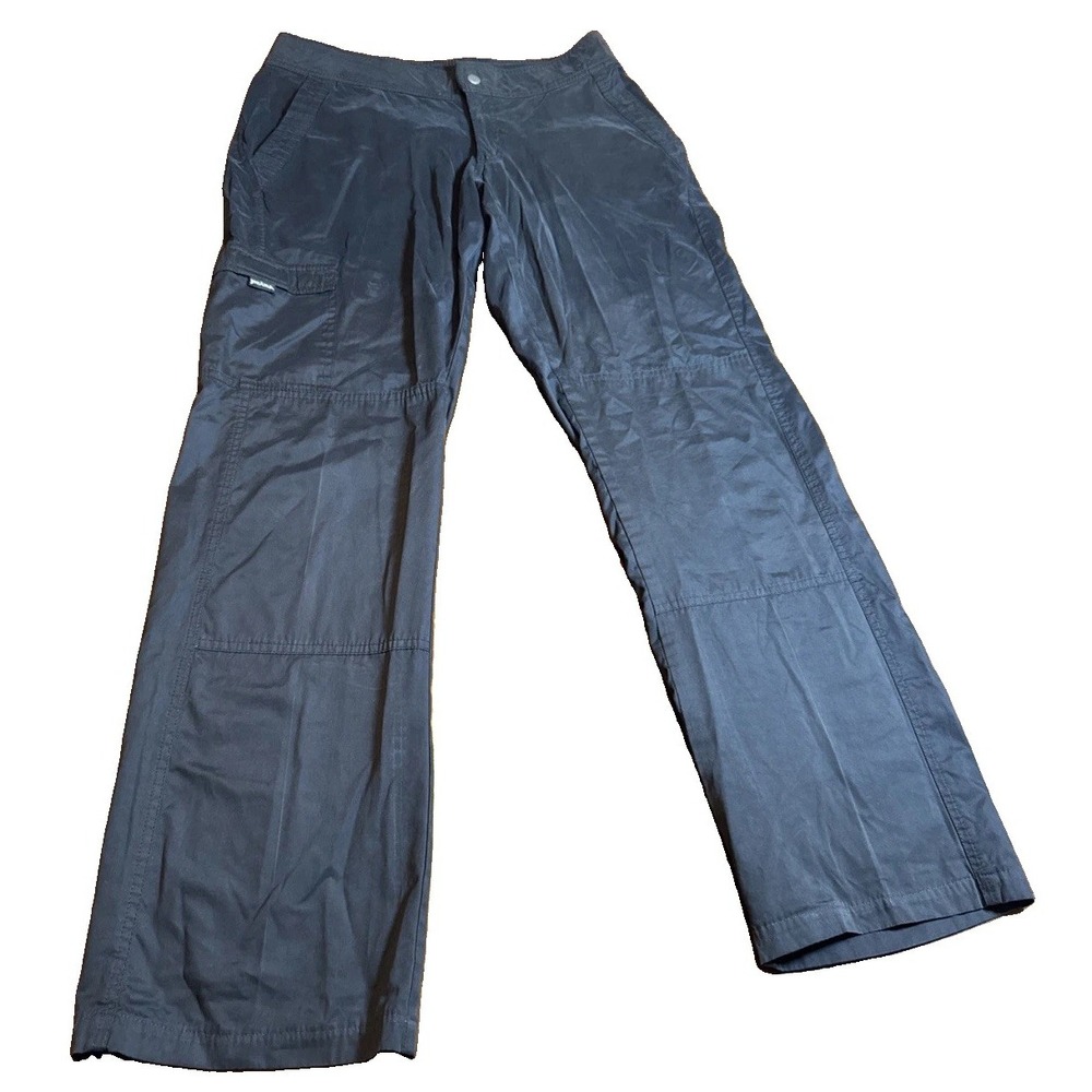 prAna Womens Medium Black Cargo Hiking Pants Outdoor‎ Travel Straight Leg